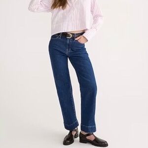 J. Crew Slim wide leg jean in Brick Lane wash